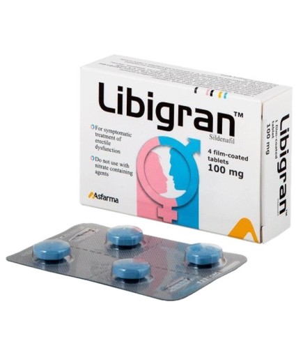 Libigran 100 mg Sildenafil 4 Tablet