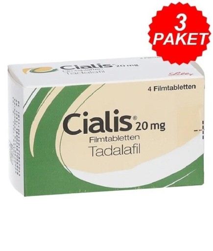Cialis 20 mg 3 kutu 12 Tablet