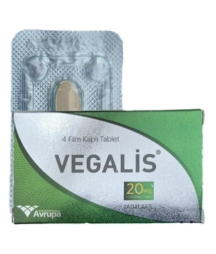 Vegalis 20 mg Tadalafil 4 Film Kaplı Tablet